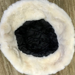 Supersoft Furry Bucket Hat Cream Winter Warm One Size - New - Phoenix Menswear