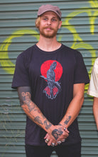 Load image into Gallery viewer, T Shirt - Black Cockatoo 100% Cotton - Hand printed in Australia - Phoenix Menswear