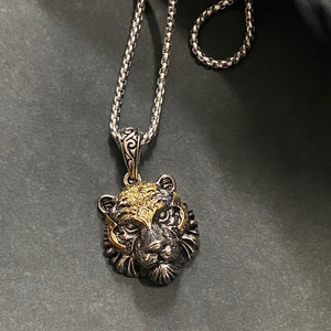 Tiger Pendant on Chain - Phoenix Menswear