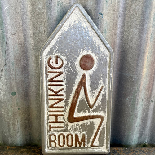 Toilet 'Thinking Room' Tin Sign - Phoenix Menswear