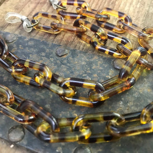 Tortoiseshell Glasses Chain Holder Retro 1970's Plastic - Phoenix Menswear