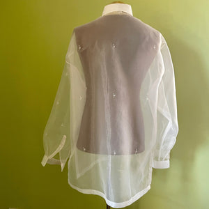 Traditional Filipino Barong Tagalog L/S Shirt Sz XXL - OOAK - Phoenix Menswear