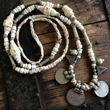 Load image into Gallery viewer, Tribal African Hand Crafted Necklace Long - Coins &amp; Shells - OOAK - Phoenix Menswear