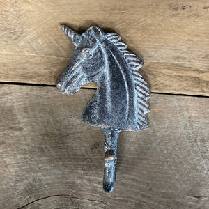 Unicorn Wall Hook - Cast Iron - Phoenix Menswear