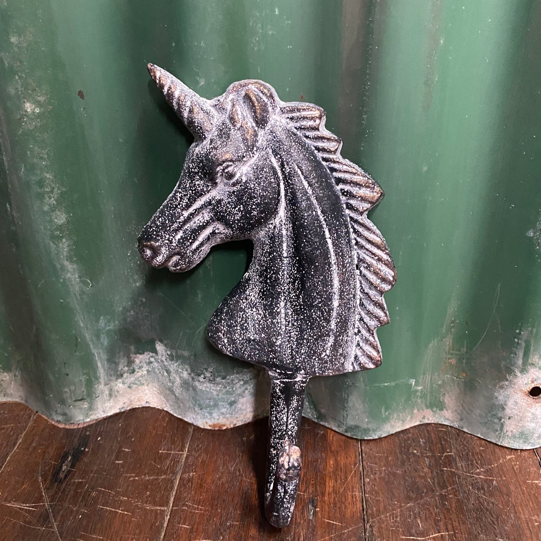 Unicorn Wall Hook - Cast Iron - Phoenix Menswear