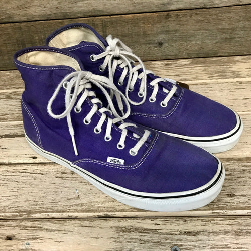 Vans Sneakers Purple High Tops - Sz 10 - OOAK - Phoenix Menswear
