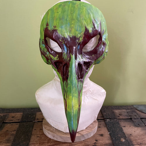 Venetian Bird Mask Green - One Size - Phoenix Menswear