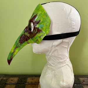 Venetian Bird Mask Green - One Size - Phoenix Menswear