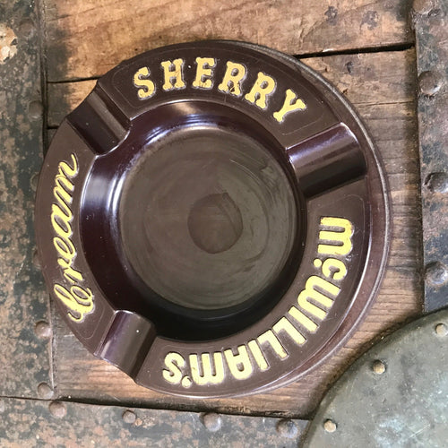 Vintage 1960's Ashtray Plastic Bar 'McWilliams Cream Sherry' - OOAK - Phoenix Menswear