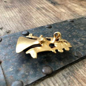 Vintage 1970's South American Tumbaga Pendant Gold Alloy - OOAK - Phoenix Menswear