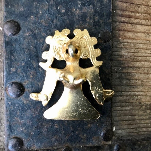 Vintage 1970's South American Tumbaga Pendant Gold Alloy - OOAK - Phoenix Menswear
