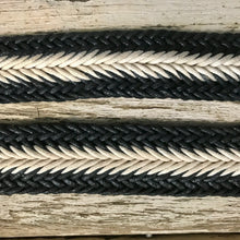 Load image into Gallery viewer, Vintage 1980&#39;s Black &amp; White Woven Belt Handcrafted Plaited Sz XS - OOAK - Phoenix Menswear