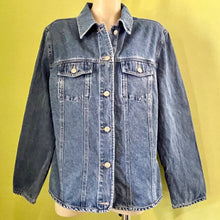 Load image into Gallery viewer, Vintage 1990s Women&#39;s Nordstrom Embroidered Blue Denim Jacket Sz L - OOAK - Phoenix Menswear