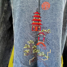 Load image into Gallery viewer, Vintage 1990s Women&#39;s Nordstrom Embroidered Blue Denim Jacket Sz L - OOAK - Phoenix Menswear