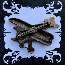 Load image into Gallery viewer, Vintage Aeroplane Pin Silver 1960&#39;s - OOAK - Phoenix Menswear