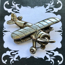 Load image into Gallery viewer, Vintage Aeroplane Pin Silver 1960&#39;s - OOAK - Phoenix Menswear