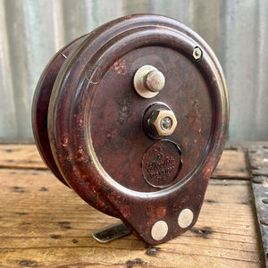 alpha bakelite fishing reel Vintage Bakelite Brass Fishing Reel with Two Handles Rustic Coastal Be – Phoenix Menswear