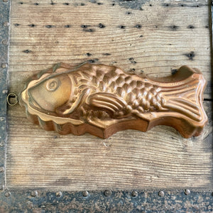Vintage Copper Fish Mold Small - OOAK - Phoenix Menswear