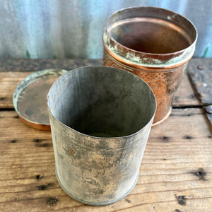 Vintage Copper Tin Round - OOAK - Phoenix Menswear