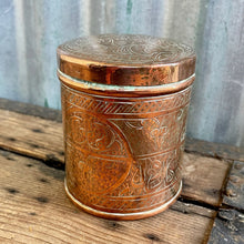 Load image into Gallery viewer, Vintage Copper Tin Round - OOAK - Phoenix Menswear