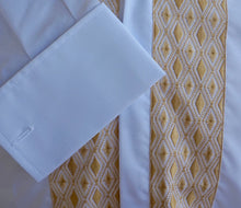 Load image into Gallery viewer, Vintage Deadstock 1970&#39;s Cotton L/S Dress Shirt Embroidery Sz M - OOAK - Phoenix Menswear