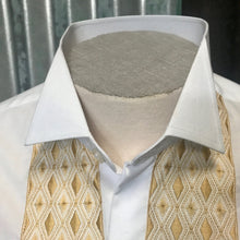 Load image into Gallery viewer, Vintage Deadstock 1970&#39;s Cotton L/S Dress Shirt Embroidery Sz M - OOAK - Phoenix Menswear