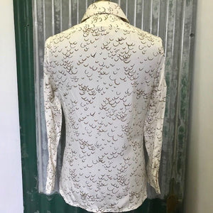 Vintage Deadstock 1970's L/S Silk Creme Sz S - OOAK - Phoenix Menswear