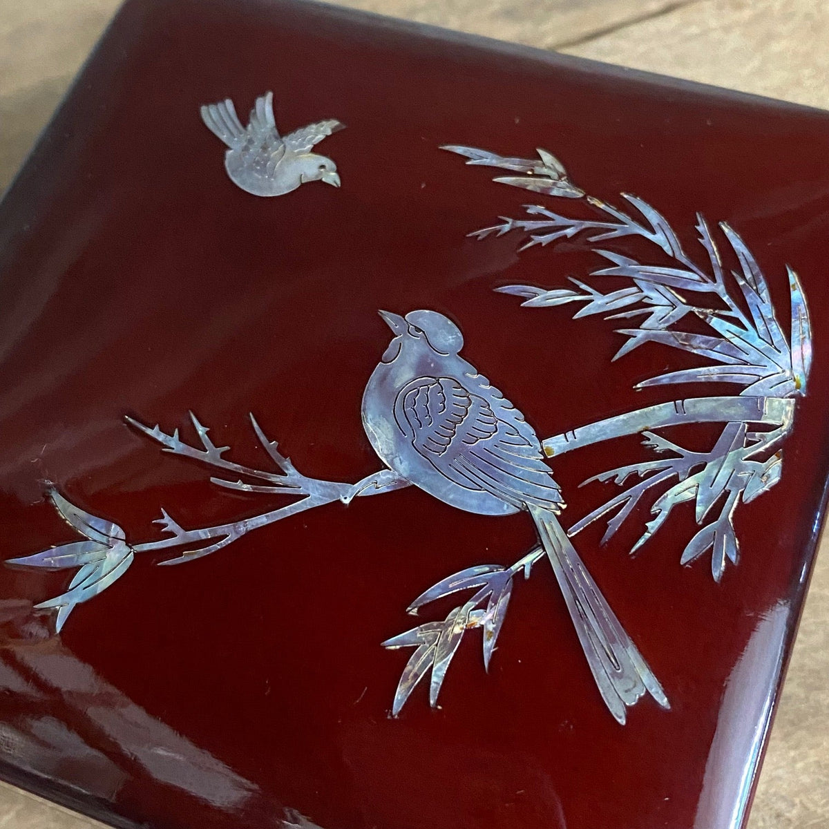 Vintage Korean Laquered Box with Shell Inlay - OOAK – Phoenix Menswear
