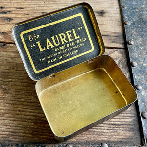 Vintage Laurel Safety Razor Tin - OOAK - Phoenix Menswear