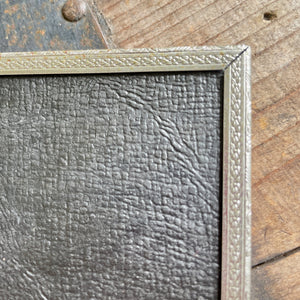 Vintage Medium 8" x 10" Rectangular Silver Metal Picture Frame with Glass Table Top or Hang - OOAK - Phoenix Menswear