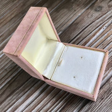 Load image into Gallery viewer, Vintage Pink Velvet Earring Gift Box Square - OOAK - Phoenix Menswear