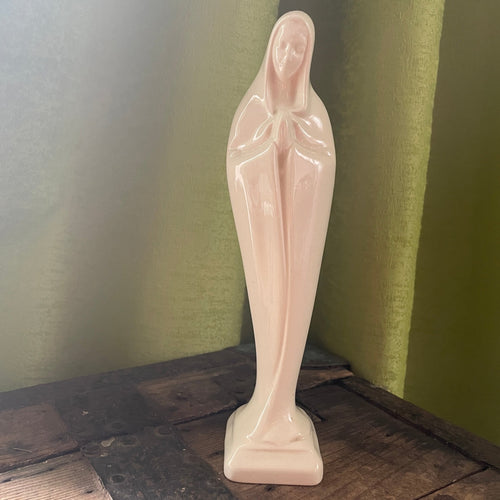 Vintage Porcelain Ceramic Figurine Statue Madonna Virgin Mary - OOAK - Phoenix Menswear