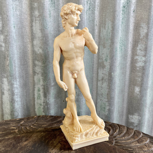 Vintage Resin David Figurine Statue Italian - OOAK - Phoenix Menswear