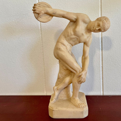 Vintage Resin Disc Thrower Figurine Statue Olympics - OOAK - Phoenix Menswear