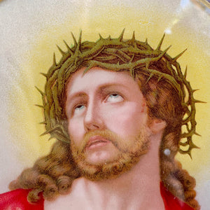 Vintage Round Framed Religious Print Jesus - OOAK - Phoenix Menswear