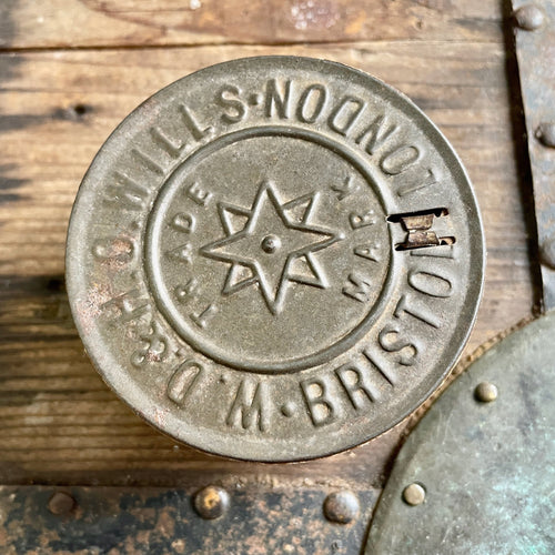 Vintage Round Tobacco Tin 