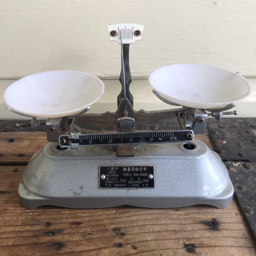 Vintage Shanghai Tricle Brand Table Balance Beam Scale - OOAK - Phoenix Menswear
