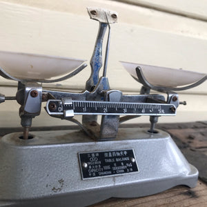 Vintage Shanghai Tricle Brand Table Balance Beam Scale - OOAK - Phoenix Menswear