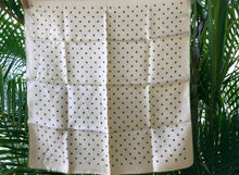 Load image into Gallery viewer, Vintage Silk Pocket Square Floral Dot Print - OOAK - Phoenix Menswear