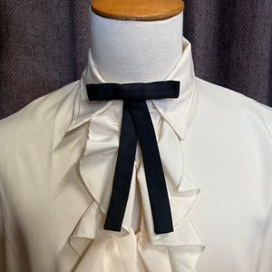 Vintage Skinny Bow Tie in Black - OOAK - Phoenix Menswear