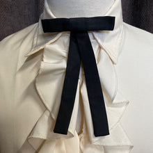 Load image into Gallery viewer, Vintage Skinny Bow Tie in Black - OOAK - Phoenix Menswear