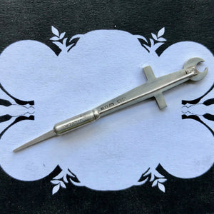 Vintage Sword Tie Pin Sterling Silver Stamped - OOAK - Phoenix Menswear