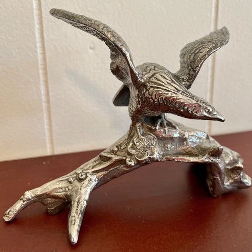 Vintage Table Decor Eagle Silver Tone Decorative Metal French Vintage Table Ornaments - OOAK - Phoenix Menswear