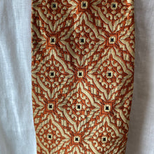 Load image into Gallery viewer, 1970&#39;s Vintage Necktie - Gold and Burnt Orange Geometric Print - OOAK - Phoenix Menswear