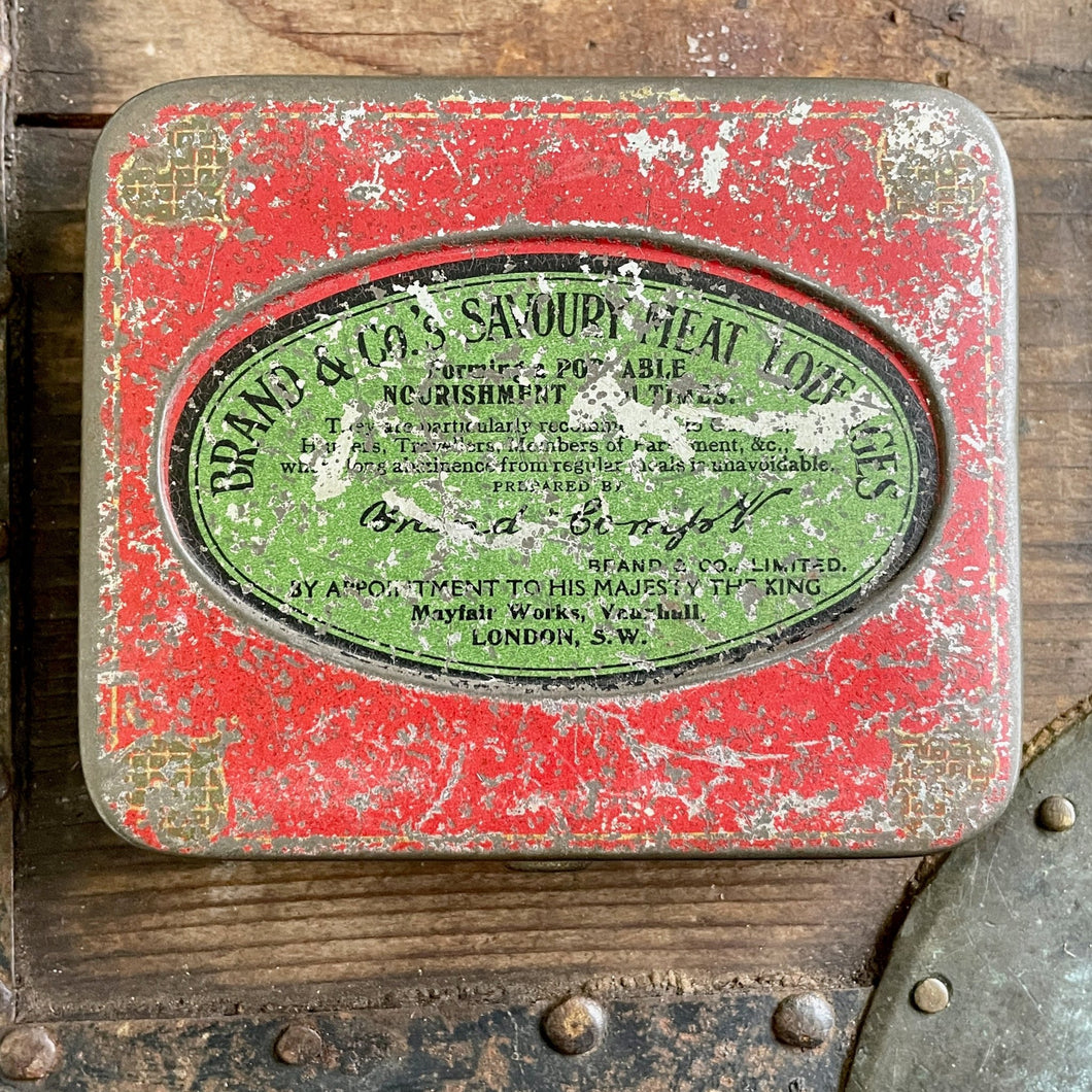 Vintage Tin - Brand & Co's Savoury Meat Lozenges - OOAK - Phoenix Menswear