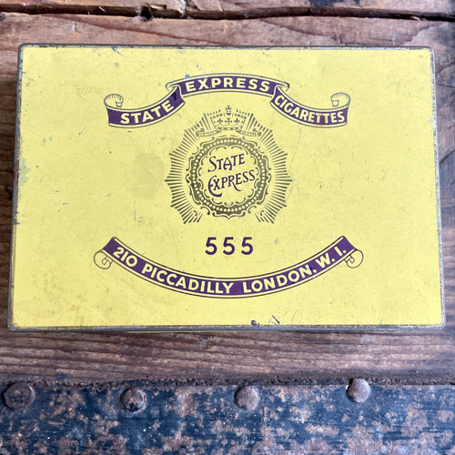 Vintage Tin 'State Express, Piccadilly London' - OOAK - Phoenix Menswear