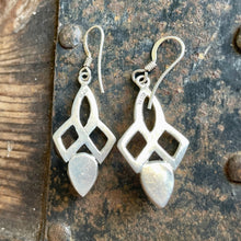 Load image into Gallery viewer, Vintage Turquoise Silver Drop Earrings 925 Stamped Dainty Boho - OOAK - Phoenix Menswear