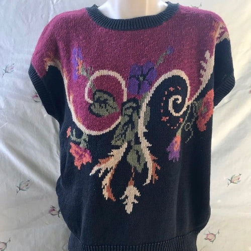 Vintage Women's Ramie/Cotton Blend Knit Top Sz M - OOAK - Phoenix Menswear