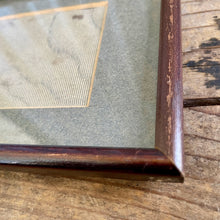 Load image into Gallery viewer, Vintage Wooden Rectangular Picture Frame with Matboard - OOAK - Phoenix Menswear