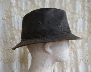 Waxed Cotton Short Brimmed Safari Hat Outdoors Water Repellent - Phoenix Menswear